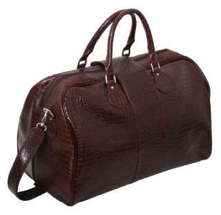 Шкіряна дорожня сумка 45 л Vip Collection 36490 Brown Croco