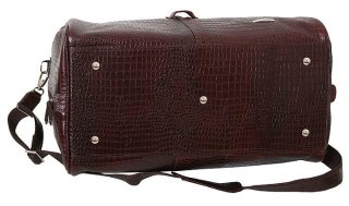 Шкіряна дорожня сумка 45 л Vip Collection 36490 Brown Croco