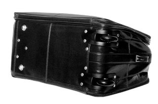 Кожаная дорожная сумка на 2-х колесах 32 л Vip Collection 5225 Black