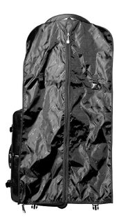 Кожаная дорожная сумка на 2-х колесах 32 л Vip Collection 5225 Black