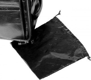 Кожаная дорожная сумка на 2-х колесах 32 л Vip Collection 5225 Black
