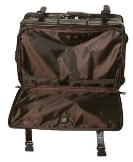 Кожаная дорожная сумка на 2-х колесах 32 л Vip Collection 5225 Brown