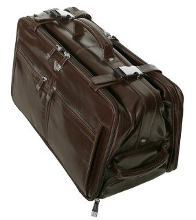 Кожаная дорожная сумка на 2-х колесах 32 л Vip Collection 5225 Brown