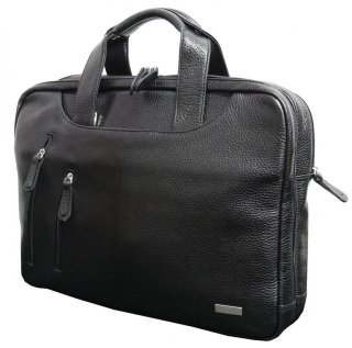 Кожаная сумка для ноутбука 15,6” Vip Collection 241 Black flotar