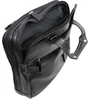 Кожаная сумка для ноутбука 15,6” Vip Collection 241 Black flotar