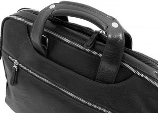 Кожаная сумка для ноутбука 15,6” Vip Collection 241 Black flotar
