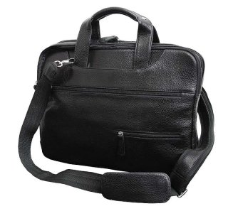 Кожаная сумка для ноутбука 15,6” Vip Collection 241 Black flotar