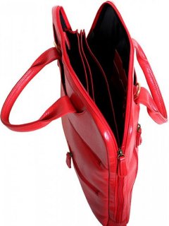 Кожаная сумка для ноутбука 15,6” Vip Collection 2411 Red flotar