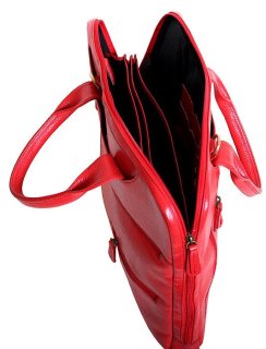 Кожаная сумка для ноутбука 15,6” Vip Collection 2411 Red flotar