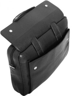 Кожаная сумка для ноутбука 15,6” Vip Collection 306 Black flotar