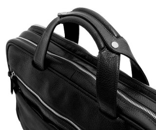 Кожаная сумка для ноутбука 15,6” Vip Collection 37922 Black flotar
