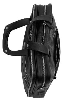 Кожаная сумка для ноутбука 15,6” Vip Collection 37922 Black flotar