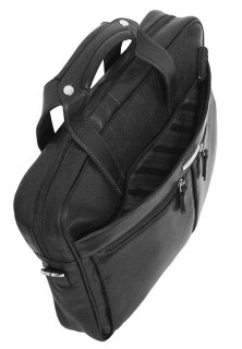 Кожаная сумка для ноутбука 15,6” Vip Collection 50104 Black flotar