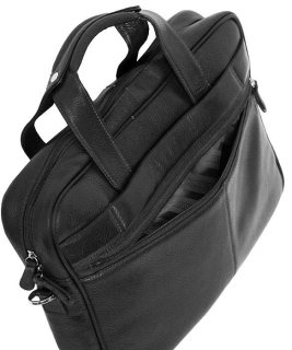 Кожаная сумка для ноутбука 15,6” Vip Collection 50104 Black flotar