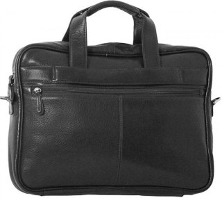 Кожаная сумка для ноутбука 15,6” Vip Collection 50104 Black flotar