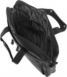 Кожаная сумка для ноутбука 15,6” Vip Collection 50104 Black flotar