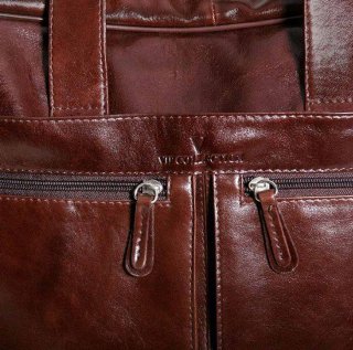 Кожаная сумка для ноутбука 15,6” Vip Collection 50104 Brown Dixy