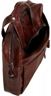 Кожаная сумка для ноутбука 15,6” Vip Collection 50104 Brown Dixy