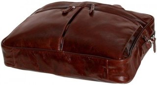 Кожаная сумка для ноутбука 15,6” Vip Collection 50104 Brown Dixy
