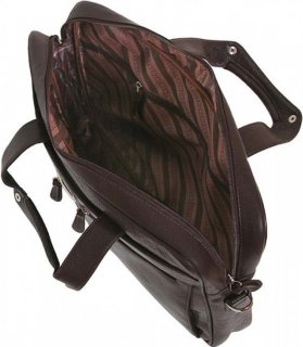 Кожаная сумка для ноутбука 15,6” Vip Collection 50104 Brown flotar