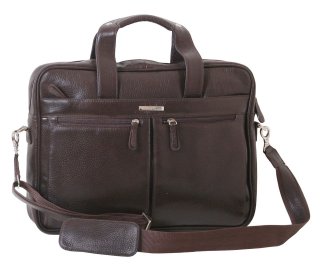 Кожаная сумка для ноутбука 15,6” Vip Collection 50104 Brown flotar