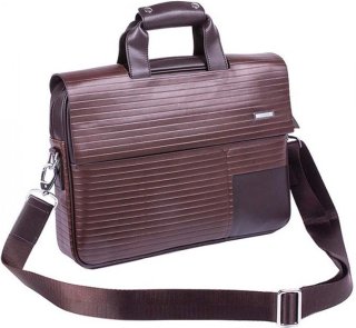 Кожаная сумка для ноутбука 15,6” Vip Collection V 402 Brown Business Collection