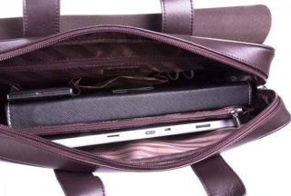 Кожаная сумка для ноутбука 15,6” Vip Collection V 402 Brown Business Collection