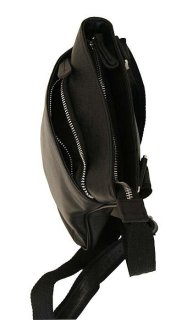 Кожаная сумка Vip Collection 1416 Black flоtar