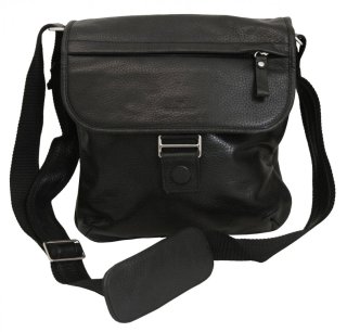 Кожаная сумка Vip Collection 1417 Black flotar