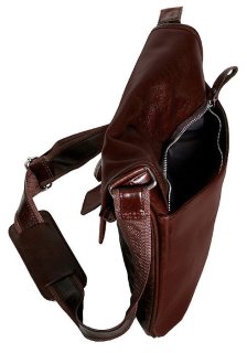 Шкіряна сумка Vip Collection 1417 Brown Dixy