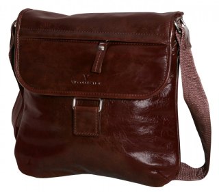 Шкіряна сумка Vip Collection 1417 Brown Dixy