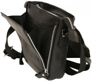 Кожаная сумка Vip Collection 1420 Black flotar