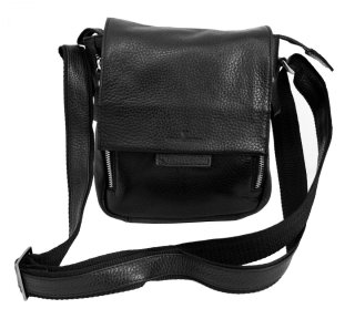 Кожаная сумка Vip Collection 1420 Black flotar