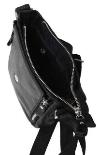 Кожаная сумка Vip Collection 1420 Black flotar