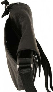 Кожаная сумка Vip Collection 1420 Black flotar