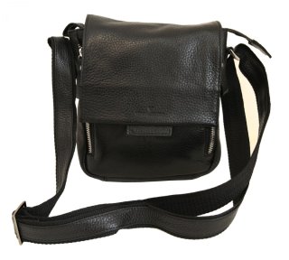 Кожаная сумка Vip Collection 1420 Black flotar