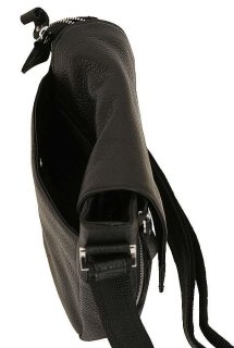 Кожаная сумка Vip Collection 1420 Black flotar