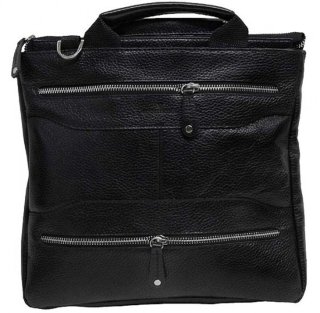 Шкіряна сумка Vip Collection 1422 Black flotar