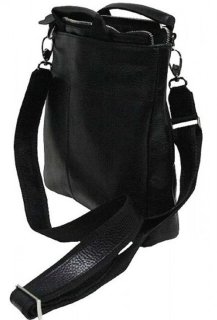 Шкіряна сумка Vip Collection 1422 Black flotar