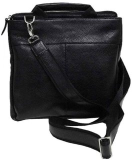 Шкіряна сумка Vip Collection 1422 Black flotar