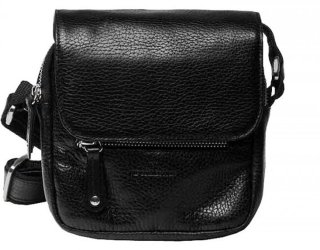 Шкіряна сумка Vip Collection 1423 Black flotar