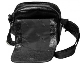 Шкіряна сумка Vip Collection 1423 Black flotar