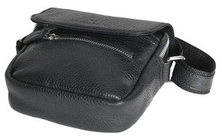 Шкіряна сумка Vip Collection 1423 Black flotar