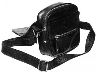 Шкіряна сумка Vip Collection 1423 Black flotar