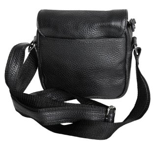 Шкіряна сумка Vip Collection 1423 Black flotar