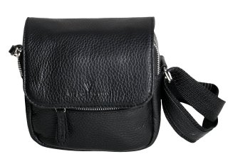 Шкіряна сумка Vip Collection 1423 Black flotar