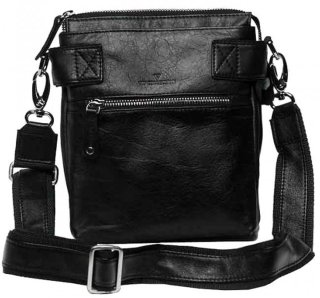 Кожаная сумка Vip Collection 1424 Black flotar