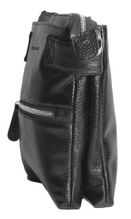 Кожаная сумка Vip Collection 1424 Black flotar