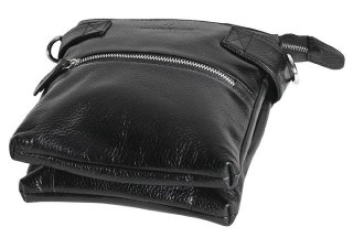 Кожаная сумка Vip Collection 1424 Black flotar