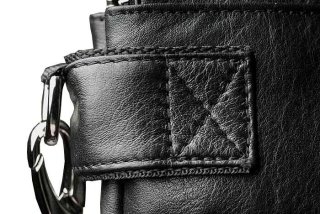 Кожаная сумка Vip Collection 1424 Black flotar